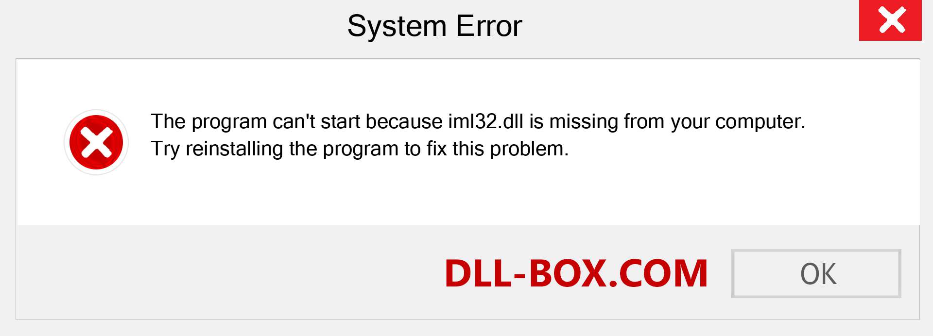  iml32.dll file is missing?. Download for Windows 7, 8, 10 - Fix  iml32 dll Missing Error on Windows, photos, images