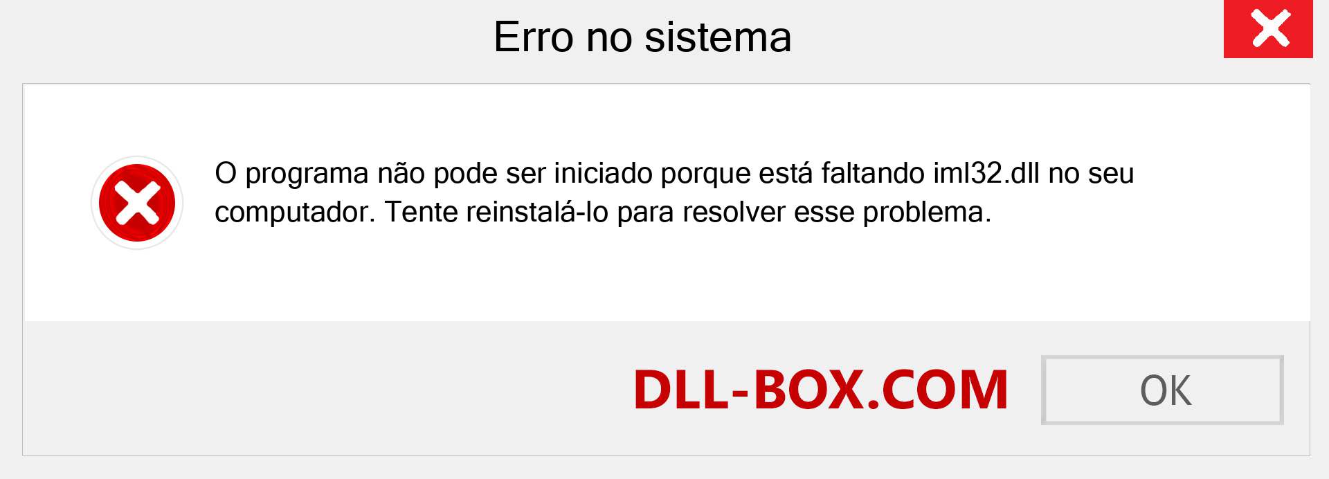 Arquivo iml32.dll ausente ?. Download para Windows 7, 8, 10 - Correção de erro ausente iml32 dll no Windows, fotos, imagens